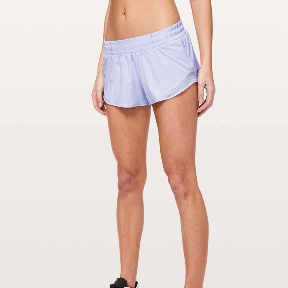 Lululemon Hotty Hot shorts in light lavender size 10